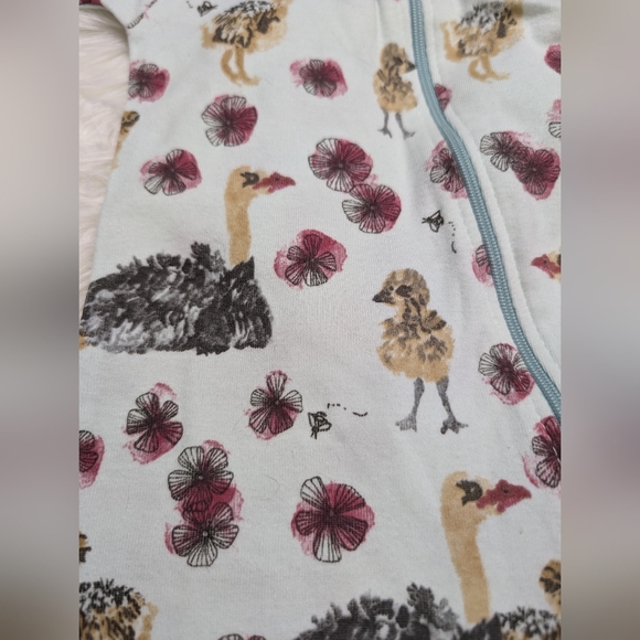 Burts Bees Baby Ostrich Footie - Picture 2 of 4